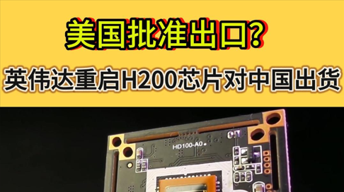 美国放开英伟达人工智能芯片H200